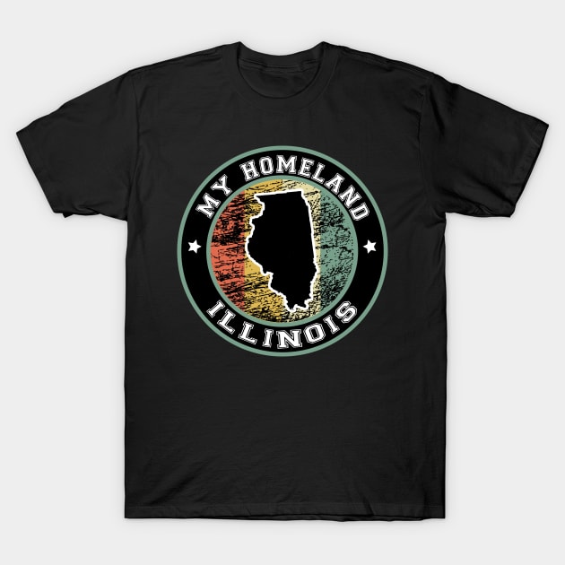 Homeland Illinois state USA vintage T-Shirt by LiquidLine